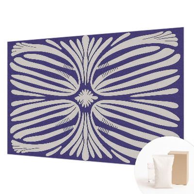 Fototapete mit symmetrischem Blumenmotiv