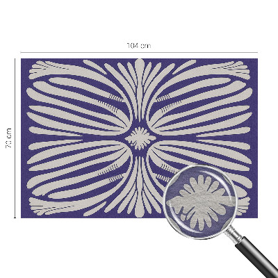 Fototapete mit symmetrischem Blumenmotiv