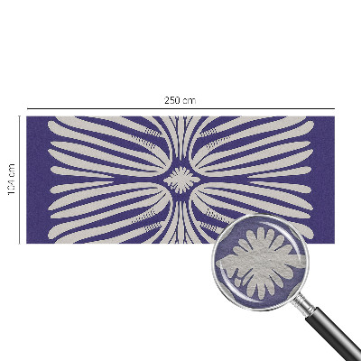 Fototapete mit symmetrischem Blumenmotiv