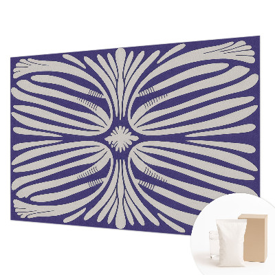 Fototapete mit symmetrischem Blumenmotiv