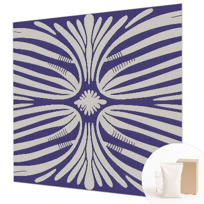 Fototapete mit symmetrischem Blumenmotiv