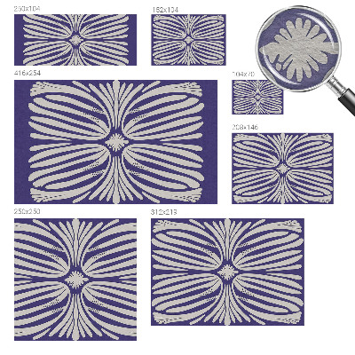 Fototapete mit symmetrischem Blumenmotiv