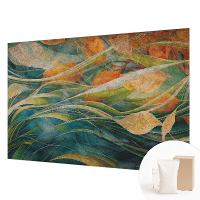 Dekorative Wand-Fototapete mit Motiv einer herbstlichen Landschaft