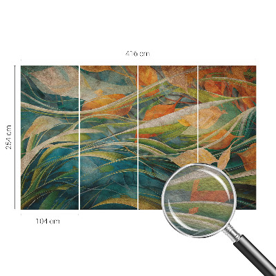 Dekorative Wand-Fototapete mit Motiv einer herbstlichen Landschaft