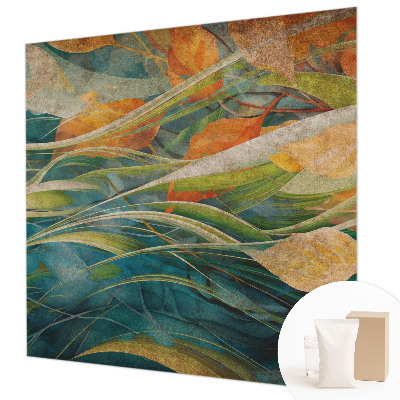 Dekorative Wand-Fototapete mit Motiv einer herbstlichen Landschaft