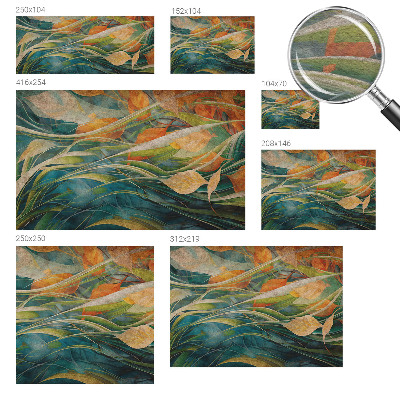 Dekorative Wand-Fototapete Herbstlandschaft