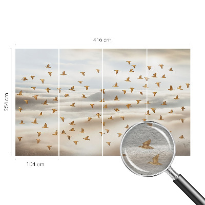 Vlies-Fototapete mit dem Motiv fliegender Vögel