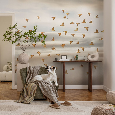Vlies-Fototapete mit dem Motiv fliegender Vögel