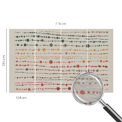 Fototapete fürs Schlafzimmer Bunte Punkte