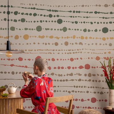 Fototapete fürs Schlafzimmer Bunte Punkte