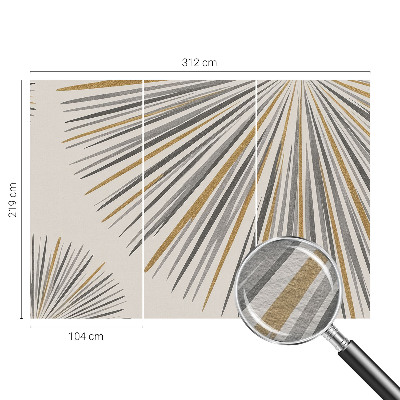 Fototapete aus Vlies mit geometrischem Fächer-Motiv
