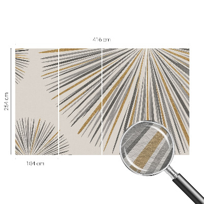 Fototapete aus Vlies mit geometrischem Fächer-Motiv