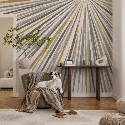 Fototapete aus Vlies mit geometrischem Fächer-Motiv