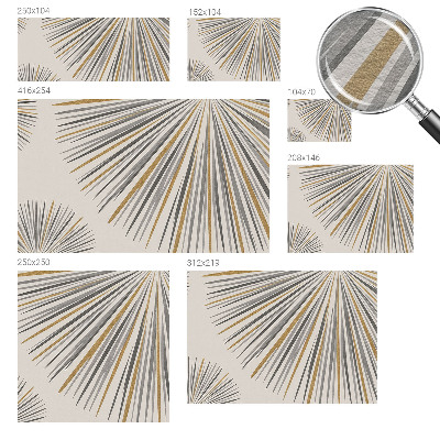 Fototapete aus Vlies mit geometrischem Fächer-Motiv