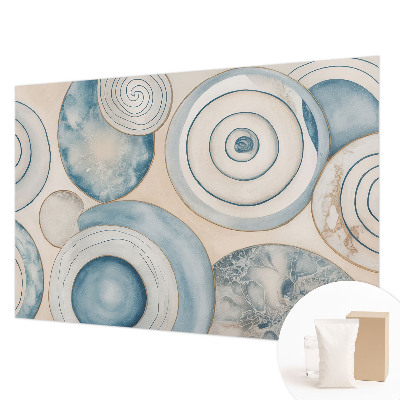 Vlies-Fototapete fürs Schlafzimmer mit Spiralwirbel-Motiv