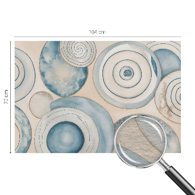 Vlies-Fototapete fürs Schlafzimmer mit Spiralwirbel-Motiv