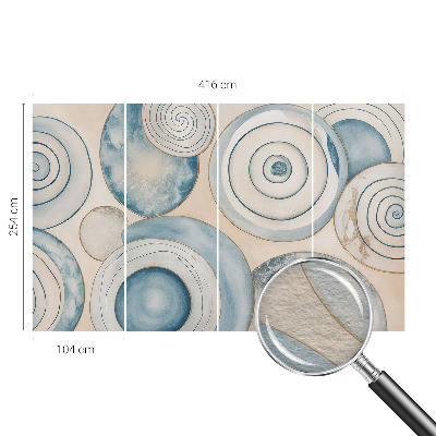 Vlies-Fototapete fürs Schlafzimmer mit Spiralwirbel-Motiv