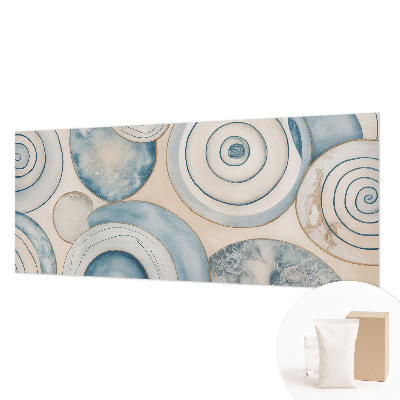 Vlies-Fototapete fürs Schlafzimmer mit Spiralwirbel-Motiv