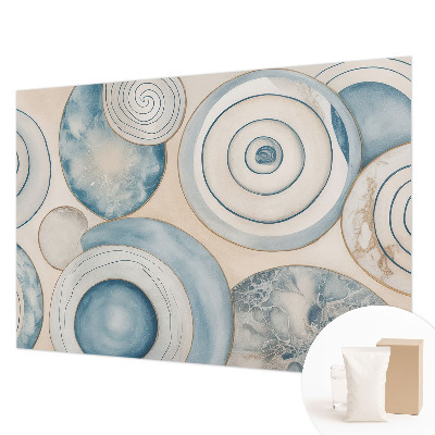 Vlies-Fototapete fürs Schlafzimmer mit Spiralwirbel-Motiv