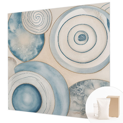 Vlies-Fototapete fürs Schlafzimmer mit Spiralwirbel-Motiv
