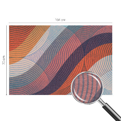 Vlies-Fototapete fürs Wohnzimmer Bunte Wellen