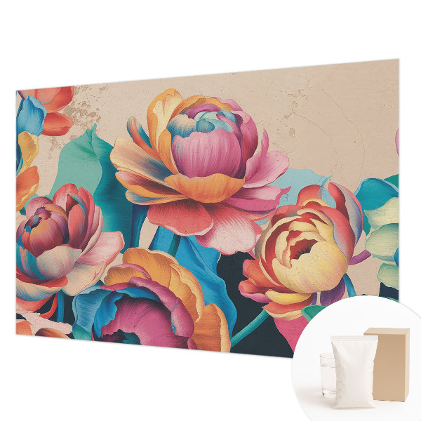 Moderne Vlies-Fototapete Florale Harmonie