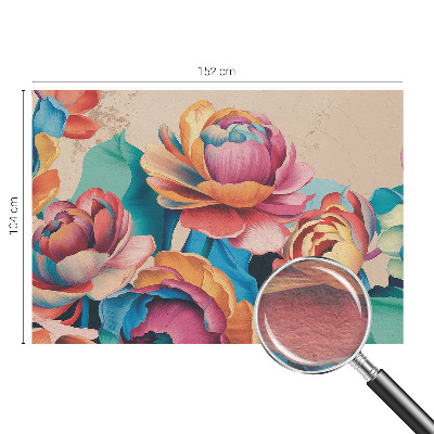 Moderne Vlies-Fototapete Florale Harmonie