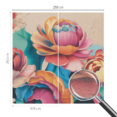 Moderne Vlies-Fototapete mit floralem Motiv
