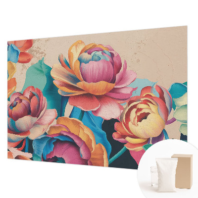 Moderne Vlies-Fototapete Florale Harmonie