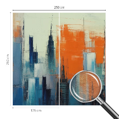 Motivtapete Abstrakte Stadt