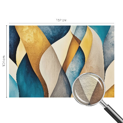 Wand-Fototapete mit wellenförmigem abstrakten Motiv