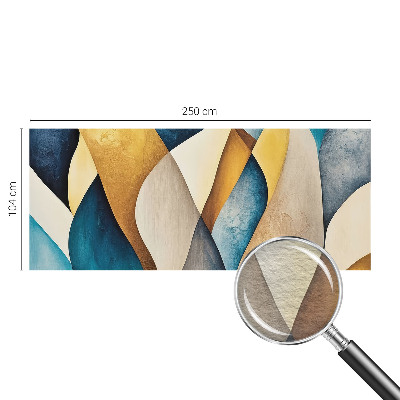 Wand-Fototapete mit wellenförmigem abstrakten Motiv