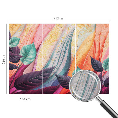 Fototapete nach Maß mit abstraktem Blattmuster