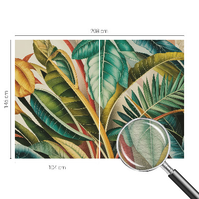 Wandtapete Exotische Blätter