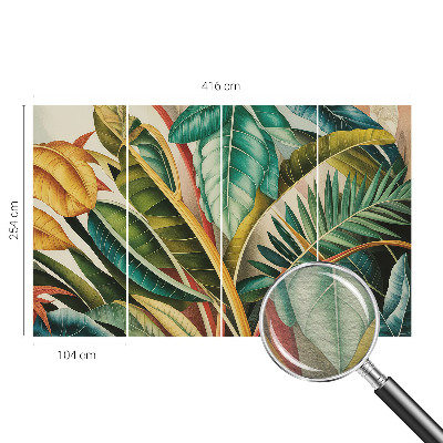 Wandtapete Exotische Blätter