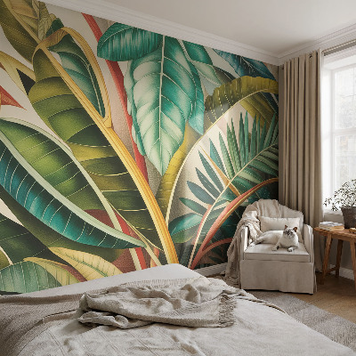 Wandtapete Exotische Blätter