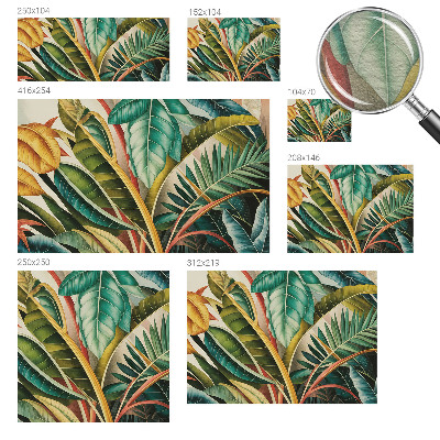 Wandtapete Exotische Blätter