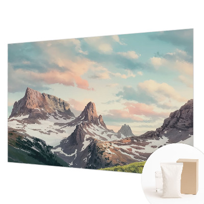 Vlies-Fototapete mit einem Bergpanorama