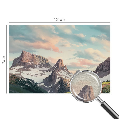 Vlies-Fototapete mit einem Bergpanorama