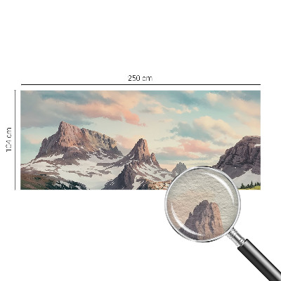 Vlies-Fototapete mit einem Bergpanorama