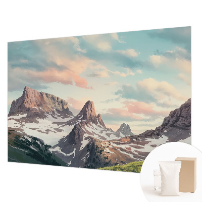 Vlies-Fototapete mit einem Bergpanorama