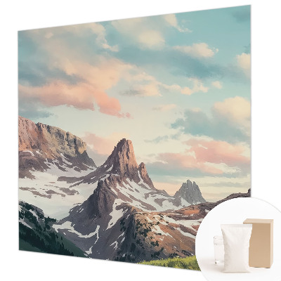 Vlies-Fototapete mit einem Bergpanorama