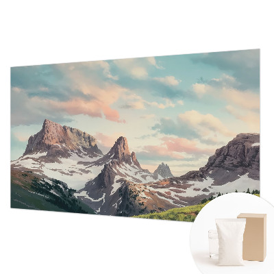 Vlies-Fototapete mit einem Bergpanorama