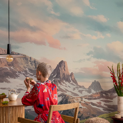 Vlies-Fototapete Bergpanorama