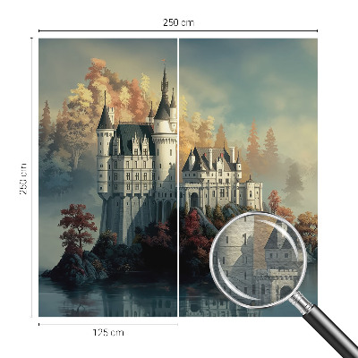 Wand-Fototapete mit Motiv eines Märchenschlosses