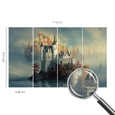 Wand-Fototapete mit Motiv eines Märchenschlosses