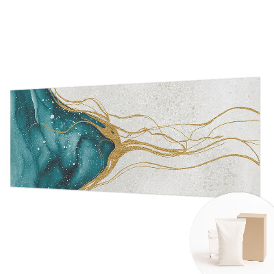 Fototapete fürs Kinderzimmer Türkisfarbene Linien