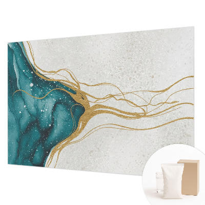 Fototapete fürs Kinderzimmer Türkisfarbene Linien