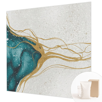 Fototapete fürs Kinderzimmer Türkisfarbene Linien