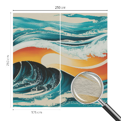 Fototapete aus Vlies Abstrakte Wellen